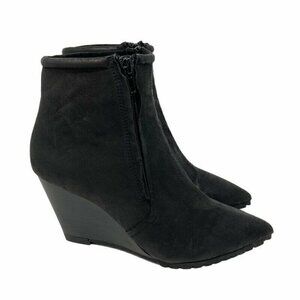 H By Halston Womens Hal Ankle Booties Black 8